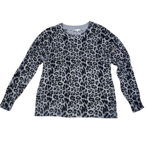 EUC Eight 18 Women's XL Black Animal Print Pullover Sweater - Picture 1 of 4